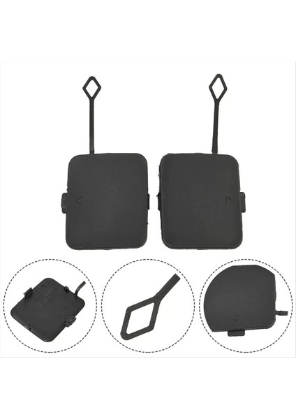 1 Çift Araba Arka ve Sağ Tampon Çekme Kanca Göz Kapağı Kapağı Bmw Için Uygun Bmw X3 F25 2011-2014 51127272415 5112452510 (Yurt Dışından) modelleri