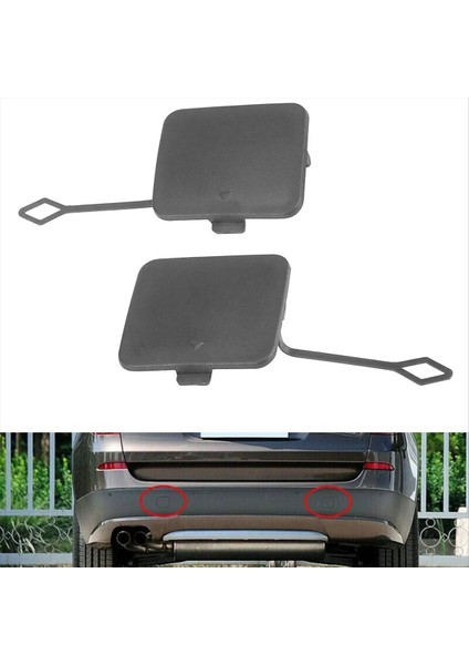 1 Çift Araba Arka ve Sağ Tampon Çekme Kanca Göz Kapağı Kapağı Bmw Için Uygun Bmw X3 F25 2011-2014 51127272415 5112452510 (Yurt Dışından) indirimleri