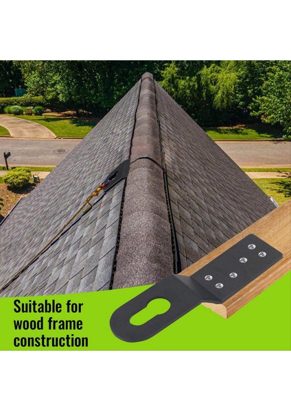 6 Paket Ağır Hizmet Tipi Çatı Ankraj Tokası Taşınabilir Çatı Ankraj Kanca Kanca Metal Çatı Ankraj Ahşap Çerçeve Bina (Yurt Dışından)
