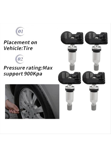 4pcs Yeni Tpms Sensörü 26219828 Chevrolet Cobalt 2020-2022 Buick Encore 2020-2021 433MHZ Tpms Lastik Basınç Sensörü (Yurt Dışından) fiyatları