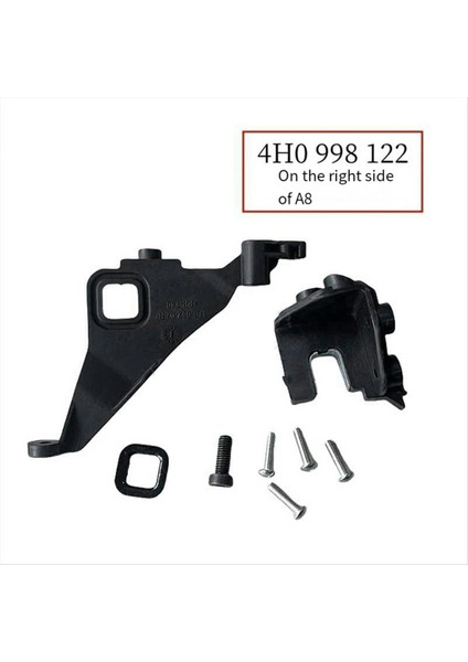 Far Braketi Sol + Sağ Far Onarım Kiti Vidası Sabitleme Braket Kipi 4H0998122 Audi A8 A8L Için 4H0998121 (Yurt Dışından) modelleri