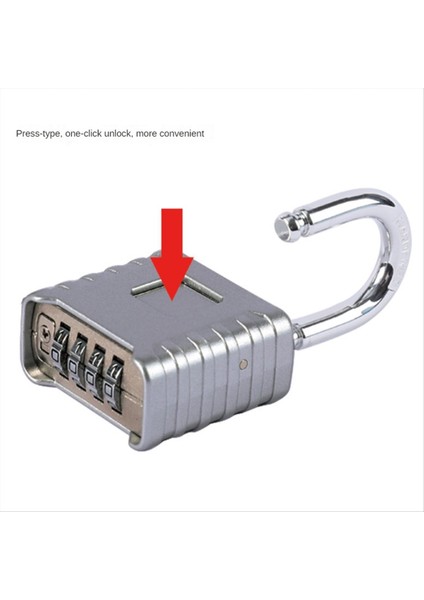 Ağır Hizmet Tipi Kombinasyon Asma Kilit Dış Mekan Asma Kilit Dolaplar Için Mekanik Kombinasyon Kilidi Kapılar (Gümüş) (Yurt Dışından) modelleri