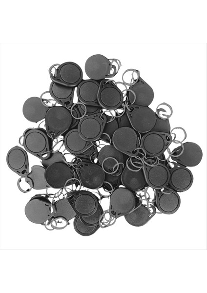 Otel Rfid Anahtar Fob Birden Çok Kez Yeniden Üretilebilir 100 Adet 13 56 Mhz Frekansında Çalışıyor (Yurt Dışından)