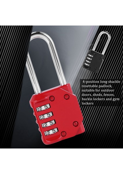 2 Paket Kodu Asma Kilit 4 Basamaklı Uzun Zincir Dış Kapı Kulübe Çit Hasp Depolama Spor Locker Için (Yurt Dışından) fiyatları