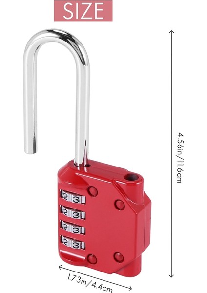 2 Paket Kodu Asma Kilit 4 Basamaklı Uzun Zincir Dış Kapı Kulübe Çit Hasp Depolama Spor Locker Için (Yurt Dışından) fırsatları