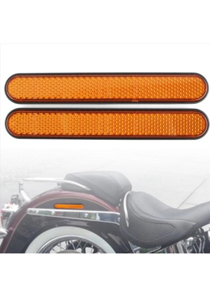 8x Motosiklet Ön Çatal Reflektör Sticker Alt Bacaklar Softail Sportster Için Güvenlik Uyarısı 883 1200 Sarı (Yurt Dışından) fırsatları