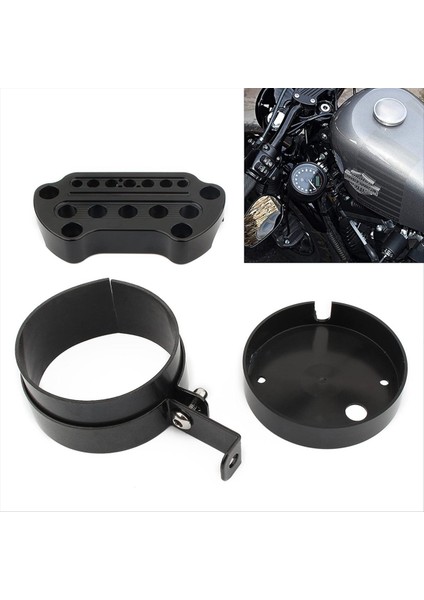 Yan Montaj Hızölçer Yer Değiştirme Braketi Harley Sportster Için Gidon Kelepçeleri Kiti 883 1200 Demir 48 Roadster 72 (Yurt Dışından) modelleri