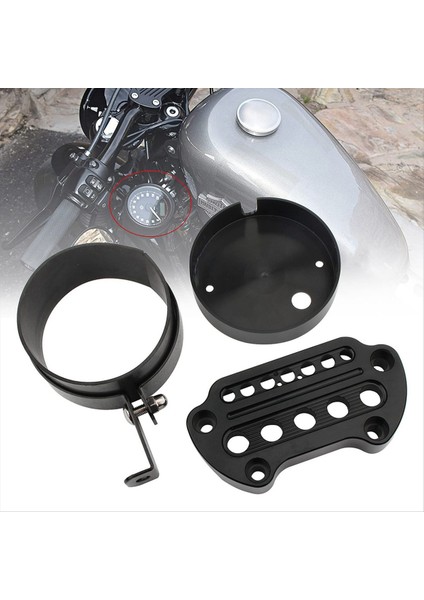 Yan Montaj Hızölçer Yer Değiştirme Braketi Harley Sportster Için Gidon Kelepçeleri Kiti 883 1200 Demir 48 Roadster 72 (Yurt Dışından) fırsatları