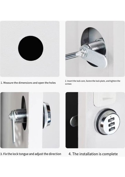 20MM Mekanik Kombinasyon Kilidi Ofis Dosyalama Dolabı Çekmecesi Zarf Kutusu Depolama Kabini Siyah Için Anti Hırsızlık Kilit (Yurt Dışından) modelleri