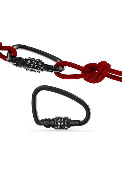 Kombinasyon Kilitleri 4 Haneli Ağır Hizmet Tipi Karabiner Klipler Döngüsel Bisiklet Güvenlik Kablosu Kilidi Için D Şeklinde Kod Kilidi (Yurt Dışından) fiyatları