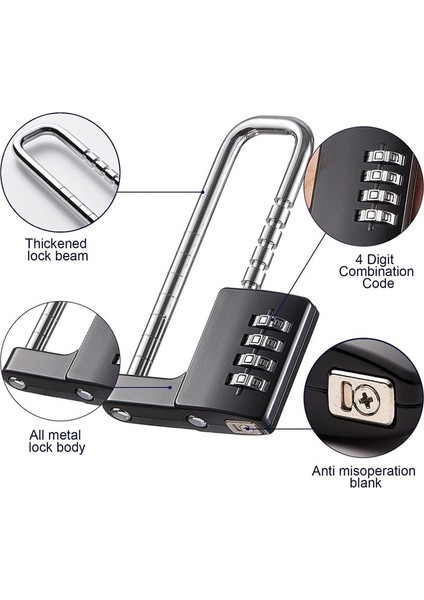 Kabine Kilidi Kombinasyon Ama Kilit Paslanmaz Çelik Salon Locker Lock Kodu Okul Için Uzun Ayarlanabilir Kilidi Kilidi Gym Siyah (Yurt Dışından) modelleri