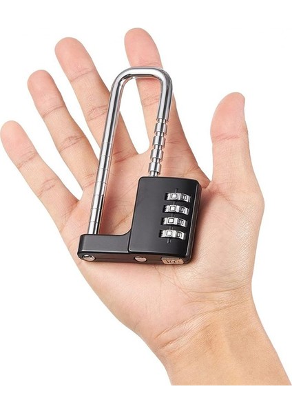 Kabine Kilidi Kombinasyon Ama Kilit Paslanmaz Çelik Salon Locker Lock Kodu Okul Için Uzun Ayarlanabilir Kilidi Kilidi Gym Siyah (Yurt Dışından) fırsatları