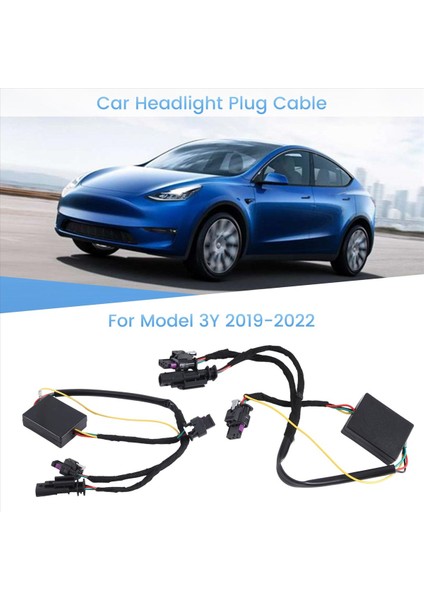 Tesla Model 3/y 2019-2022 Fiş Araç Far Fiş Kablosu (Yurt Dışından)