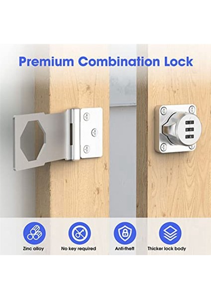 Dolap Kapısı Kilidi Anti-Hırsızlık Şifresi Kilit Kıyafetleri Locker Çift Kapı Tokası Itme-Pull Kemer Kilit Kart Çekmece Kilidi (Yurt Dışından) modelleri