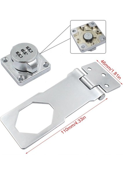 Dolap Kapısı Kilidi Anti-Hırsızlık Şifresi Kilit Kıyafetleri Locker Çift Kapı Tokası Itme-Pull Kemer Kilit Kart Çekmece Kilidi (Yurt Dışından) fırsatları