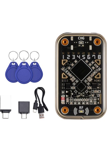 Bukalemun Ultra Temassız Akıllı Kart Emülatörü Rfıd Akıllı Çip Okuyucu+3xuid Anahtar Zinciri Nfc Okuma Yazarı (Yurt Dışından)