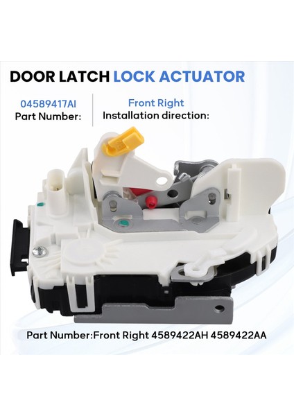 Jeep Compass Dodge Chrysler Için Araba Kapı Kilidi Aktüatör Mandası 2008-2020 Kapı Yürütme Kilidi Ön 4589422AH (Yurt Dışından) fırsatları