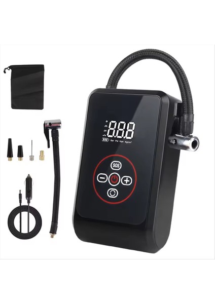 Motosiklet Bisiklet Top Araba Aksesuarları Için Lastik Hava Pompası Araç Air Hava Kompresörü Fenülde Dijital ile Taşınabilir Şişiriciler (Yurt Dışından) fiyatları