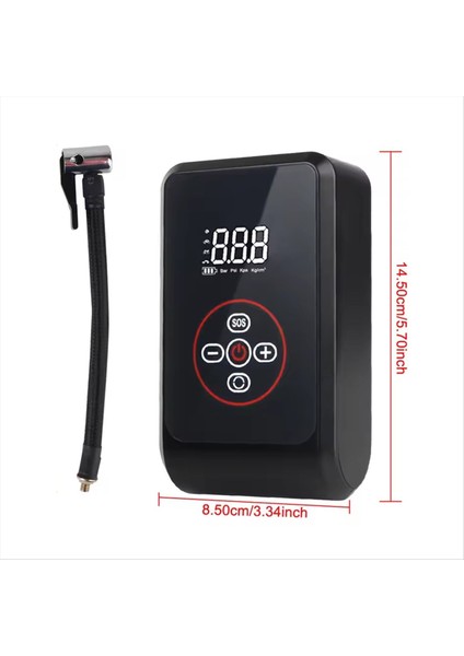 Motosiklet Bisiklet Top Araba Aksesuarları Için Lastik Hava Pompası Araç Air Hava Kompresörü Fenülde Dijital ile Taşınabilir Şişiriciler (Yurt Dışından) modelleri