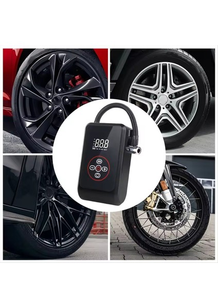 Motosiklet Bisiklet Top Araba Aksesuarları Için Lastik Hava Pompası Araç Air Hava Kompresörü Fenülde Dijital ile Taşınabilir Şişiriciler (Yurt Dışından) fırsatları