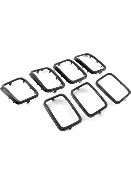 7pcs Araba Ön Izgara Izgara Halka Kapak Ekleri Koruyucular Koruyucular Çerçeve Trims Kiti Grand Cherokee 2017-2021 68317863AA (Yurt Dışından) fiyatları