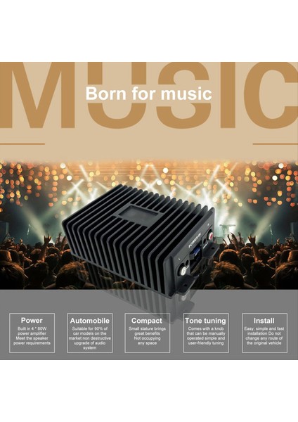 Araba Dsp Amplifikatör Hi-Fi Booster Ses Dijital Ses Işlemcileri 80W Android Hoparlör Subwoofer Güç Araç Radyosu (Yurt Dışından) fiyatları