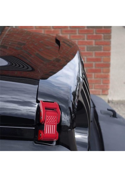 Jeep Wrangler Için Araba Motor Kaput Mandal Kilitli Yakalama Kapak Kiti Jk 2007-2017 Jl Jt Gladiator 2018-2022 Aksesuarları (Kırmızı) (Yurt Dışından) modelleri