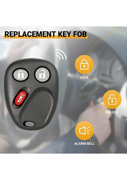 Anahtarsız Giriş Araba Key Fob LHJ011 Chevy Silverado Tahoe Banliyö Gmc Sierra Yukon Hummer H2 Cadillac Escalade 2pcs (Yurt Dışından) fiyatları