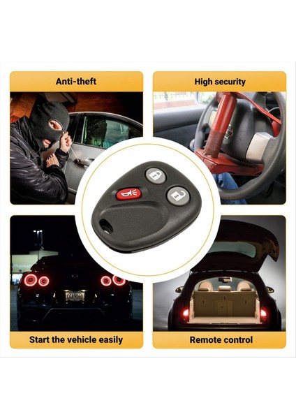 Anahtarsız Giriş Araba Key Fob LHJ011 Chevy Silverado Tahoe Banliyö Gmc Sierra Yukon Hummer H2 Cadillac Escalade 2pcs (Yurt Dışından) modelleri