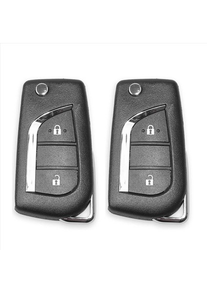 Xhorse Için 2x XKTO01EN Evrensel Tel Uzak Fob 2 Toyota Için 2 Düğmeler Vvdi Anahtar Aracı Için Toyota Türü (Yurt Dışından)