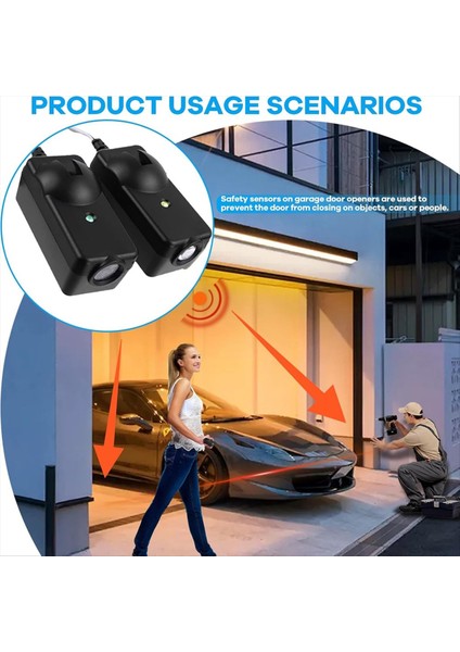 41A5034 Garaj Safersensör Kiti Uyumlu Garaj Kapı Açıcıları Garaj Kapısı Sensörleri Yedek G801CB-P 801CB 041-0136 (Yurt Dışından) fiyatları