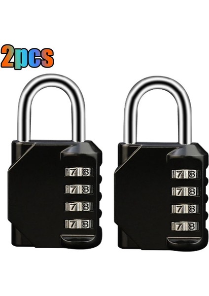 2pcs Kombinasyon Kiliti 4 Sakız Kombinasyon Okul Spor Salonu/çit/araç Kutusu/kılıf Hasp Dolap Depolama (Yurt Dışından) modelleri