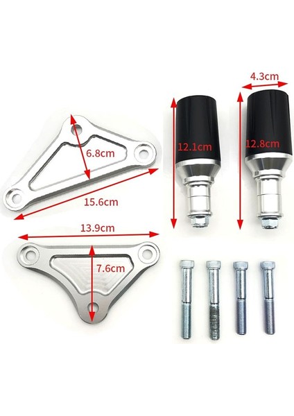 Suzuki GSXS1000 Katana 2019-2023 Motor Çerçevesi Çerçeve Anti-Fall Sopa Motor Koruyucu Muhafız Gümüş (Yurt Dışından) fırsatları