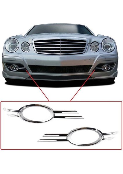 Ön Sis Lambası Dekoratif Çerçeve Izgara Trim Araç Mercedes-Benz W211 E320 E350 E550 07-09 A2118851174 A2118851274 (Yurt Dışından) fırsatları