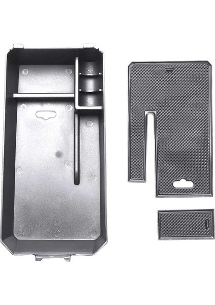 Araba Merkezi Konsol Kolçak Kutusu Saklama Kutusu Konteyner Tepsi Organizatör Aksesuarları Mercedes Benz C Glc Sınıfı W205 2015+ (Yurt Dışından)