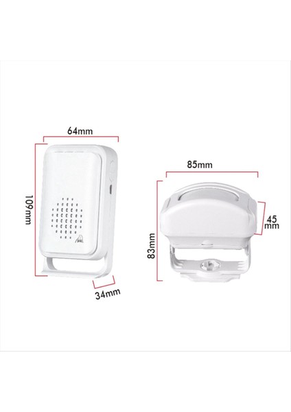 Kızılötesi+Mikrodalga Sensör Zil Sesleri Alıcı Ev Koruma Kapısı Dedektörü Garaj Alarm Önleyici Hatırlatma Kapı Zili (Yurt Dışından) fırsatları