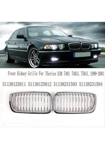 Bmw 7serıes E38 740I 740IL 750IL 1999-2001 Araba Izgara Ön Böbrek Izgara Yarışı Izgara (Yurt Dışından) fırsatları