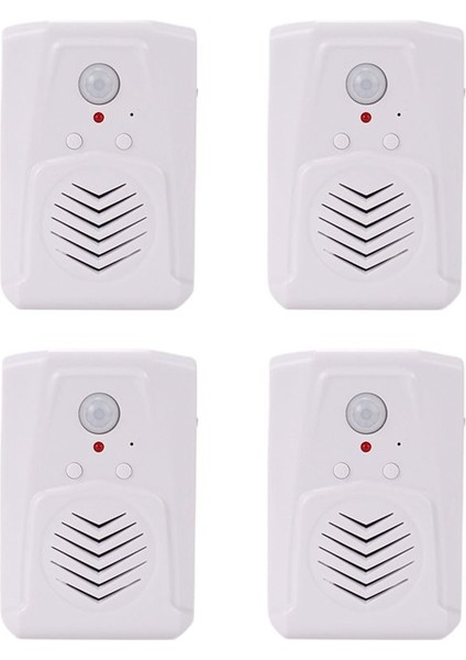 4x Sensör Hareket Kapı Zili Anahtarı Mp3 Kızılötesi Kapı Zili Kablosuz Pir Hareket Sensörü Ses Promter Hoş Geldiniz Kapı Zili (Yurt Dışından)