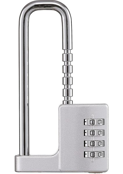 Dolap Kilidi Kombinasyon Ama Kilit Paslanmaz Çelik Salon Locker Lock Kodu Okul Için Uzun Ayarlanabilir Kilidi Kilidi Spor Salonu Gümüş (Yurt Dışından)