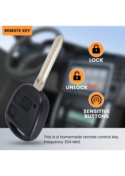 Araba Akıllı Uzaktan Anahtar 2 Düğmeleri 4c Chip Araç Anahtarı Fob Toyota Corolla Için Uygulu 2001-2007 304MHZ (Yurt Dışından) indirimleri