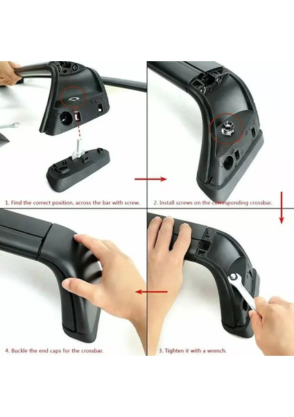 4pcs Çatı Rafı Kapak Kapağı Rail Uç Kabuğu Terozu Tesla Model Y 2021-2022 Çatı Rafı Kapakları Dış Araba Aksesuarları (Yurt Dışından) fiyatları