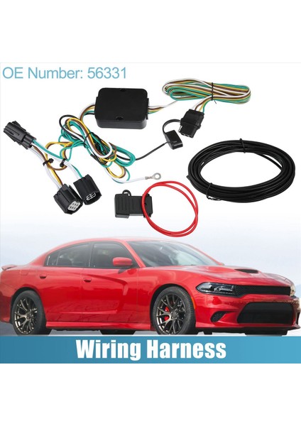 4 Yollu Römork Kablo Demeti Konnektörü Fişi 56331 118534 Chrysler Town &amp Country Için 2011-2016 (Yurt Dışından) fırsatları