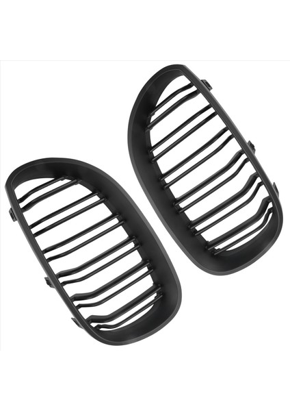 Bmw 5 Serisi E61 2003-2009 (Mat Siyah) Için Ön Tampon Kaput Böbrek Izgara Yedek Ikame Çift Çıta Spor Izgaraları (Yurt Dışından) fırsatları