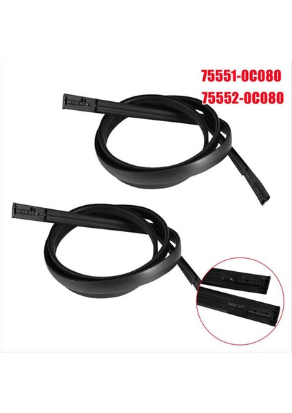 1 Çift Araba Çatı Damlası Şeritleri Conta Şeritleri Çatı Su Şeritleri 75551-0C080 75552-0C080 Toyota Sequoia Için 2007-2021 (Yurt Dışından) modelleri