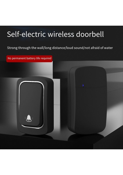 Kendi Powered Kablosuz Kapı Zili Yok Pil Su Geçirmez Kapı Zili Zil Yüzüğü Yaşlı Arayan Ev Güvenlik Cihazı Ingiltere Fiş (Yurt Dışından) fırsatları