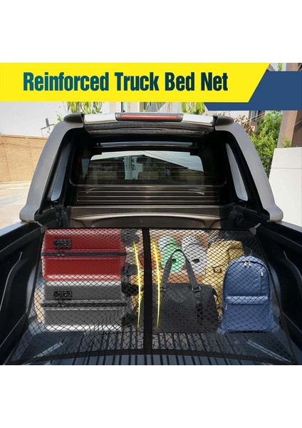 Kamyonet Yatağı Kamyon Yatağı Kargo Ağı Için Yüksek Elastik Kargo Ağı 4X4FT Uzanır 8X8FT Kamyon Yatak Ağına (Yurt Dışından) modelleri
