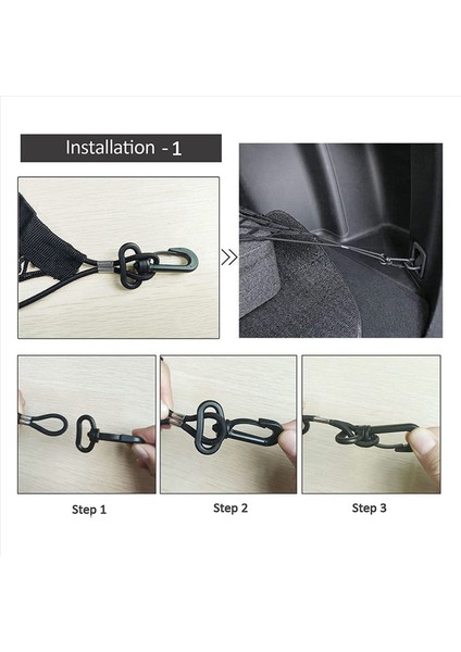 2x Arka Kargo Ağı 35-48 Inç Zarf Tarzı Kargo Gövdesi Net Bagaj Kapısı Organizatör Arabalar Için Ayarlanabilir Elastik (Yurt Dışından) fiyatları