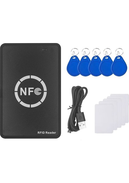 Rfıd Nfc Akıllı Yonga Okuyucu/yazar+5xuid Kart+Cuıd Keyhaın Rfıd Çoğaltıcı Etiket Kopyala Klon Id Ic Anahtar Rozet Fokal Makinesi (Yurt Dışından)