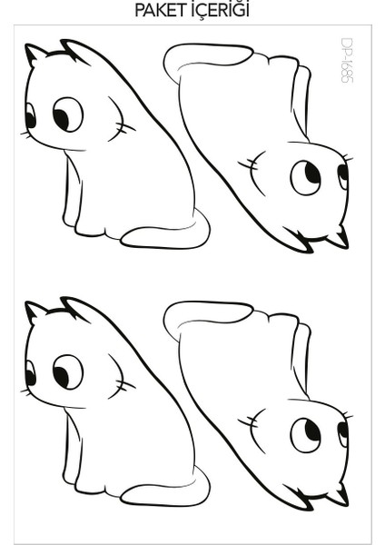 Şaşkın Kedi Priz Sticker 21X29 Cm, Elektrik Düğmesi Sticker modelleri