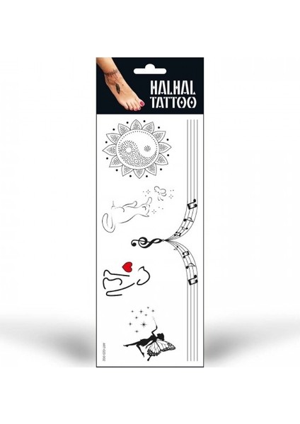 Halhal Geçici Tattoo -2, Bilek Tattoo, Ayak Tattoo, Geçici Dövme